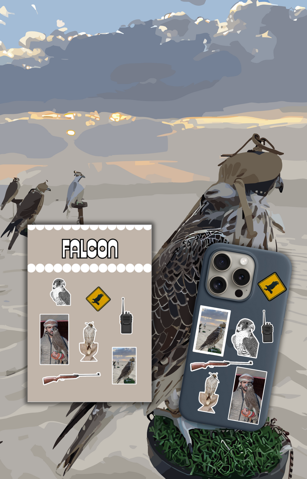 Falcon Sticker Sheet
