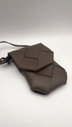 Seren Flap Phone Pouch Taupe x Black