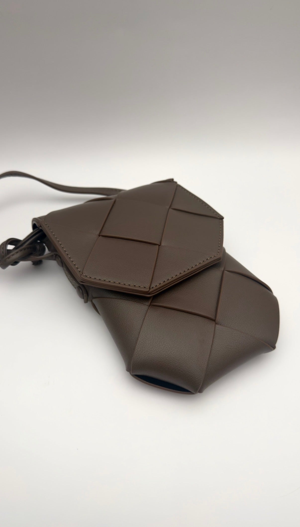 Seren Flap Phone Pouch Taupe x Black