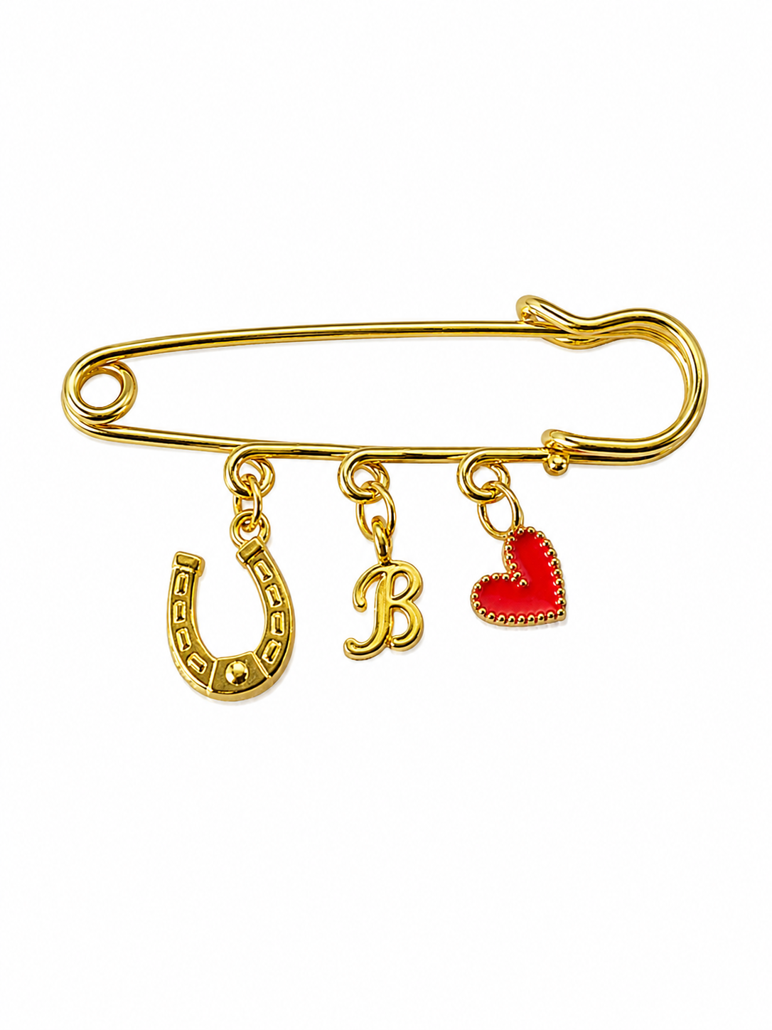 Lucky Rider Initial Pin