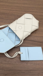 Seren Flap Phone Pouch White x Pastel Blue