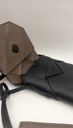 Seren Flap Phone Pouch Black x Taupe