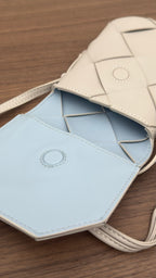 Seren Flap Phone Pouch White x Pastel Blue