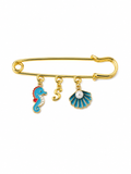 Turquoise Seaside Charm Pin