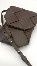 Seren Flap Phone Pouch Taupe x Black