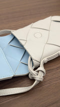 Seren Flap Phone Pouch White x Pastel Blue