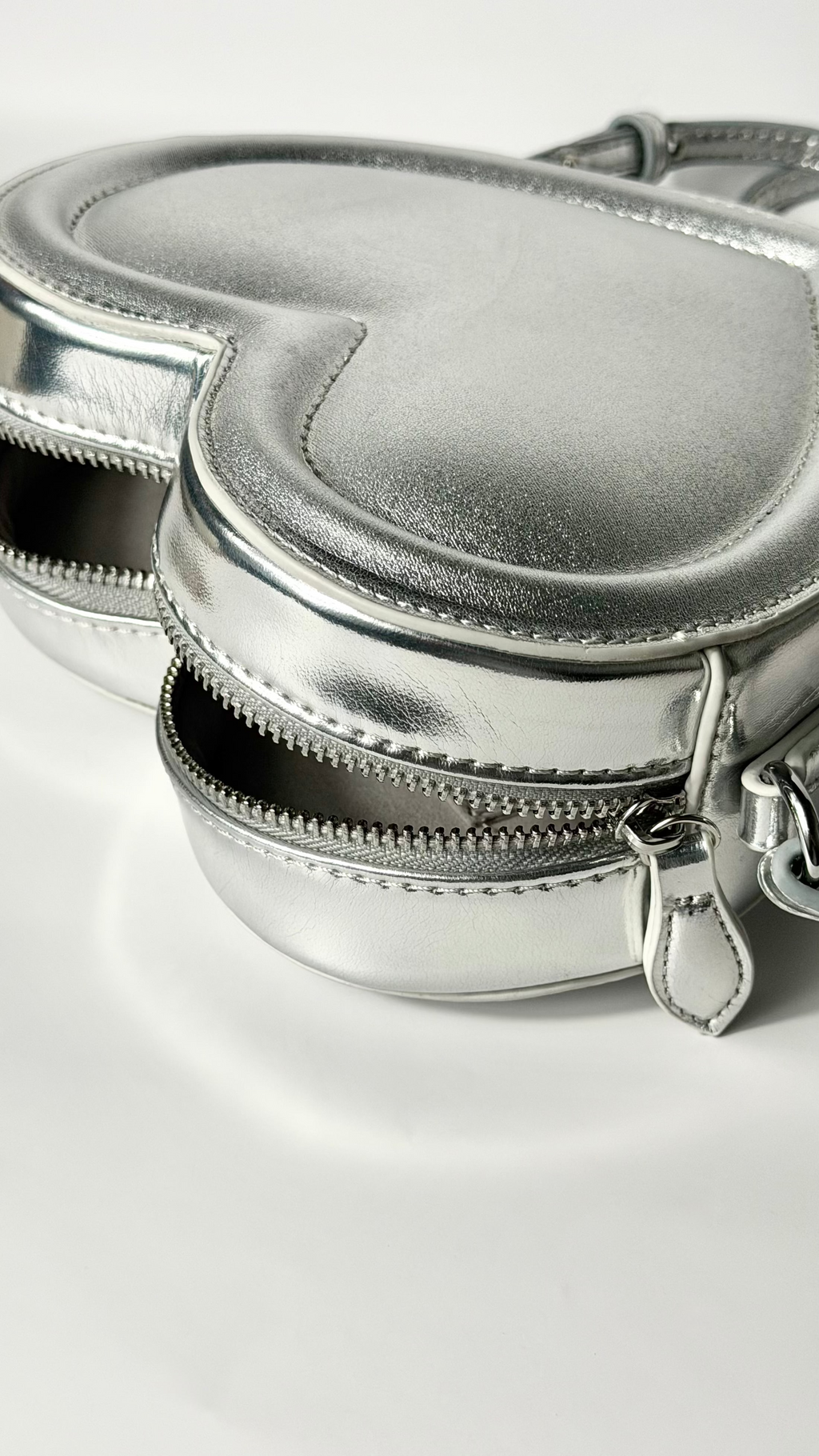 Metallic Silver heart