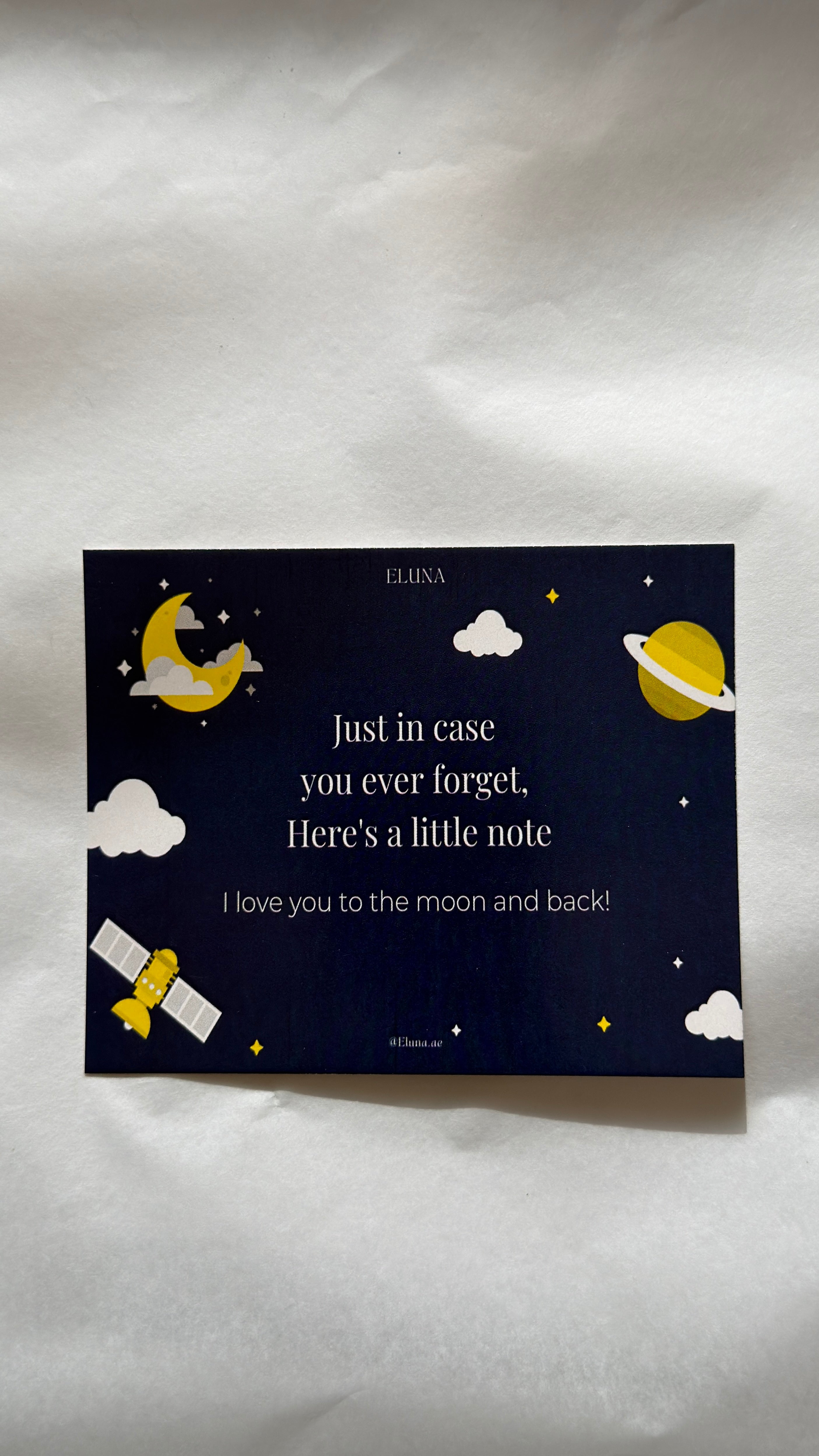 Love you to the moon and back Message Card