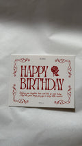 Happy Birthday Red Message Card