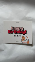 Happy birthday Cat Message Card