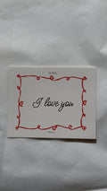 I LOVE YOU Message Card
