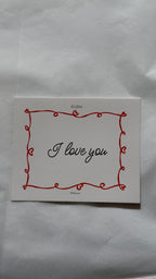 I LOVE YOU Message Card