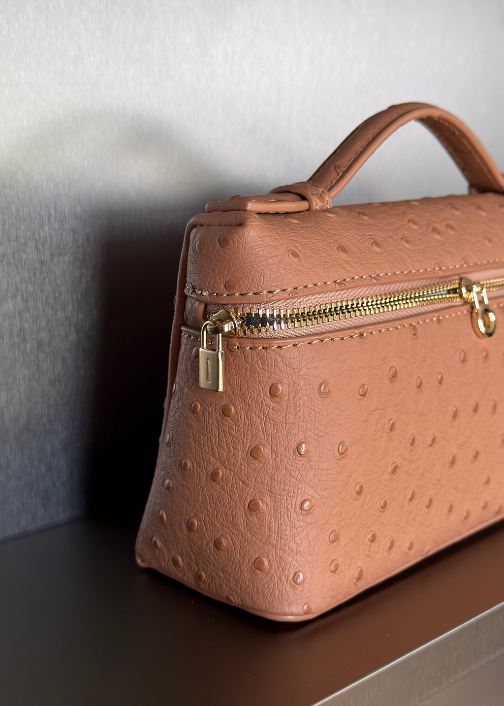 Aloura Ostrich Burnt Orange