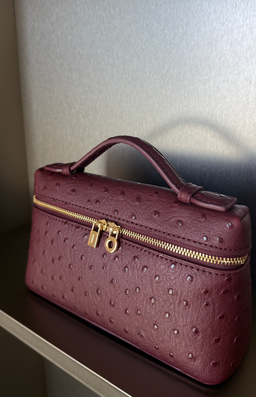 Aloura Ostrich Burgundy