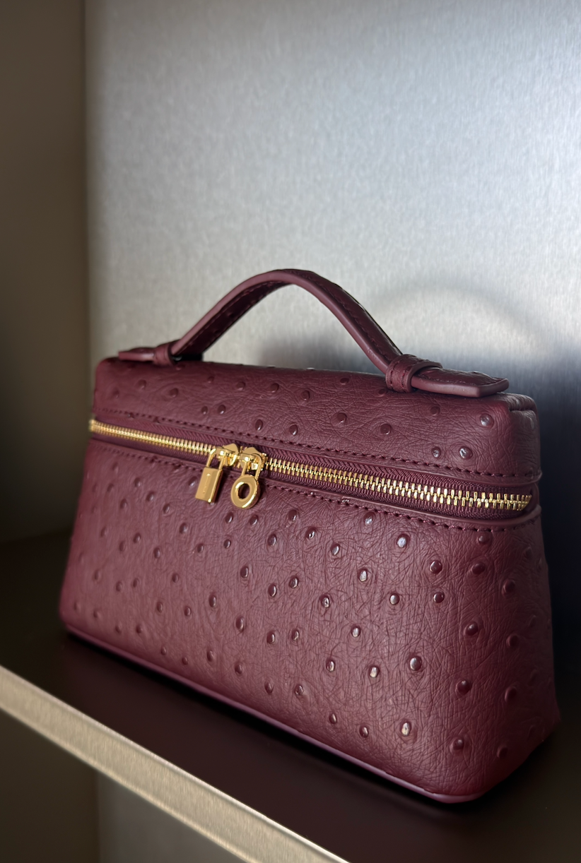 Aloura Ostrich Burgundy
