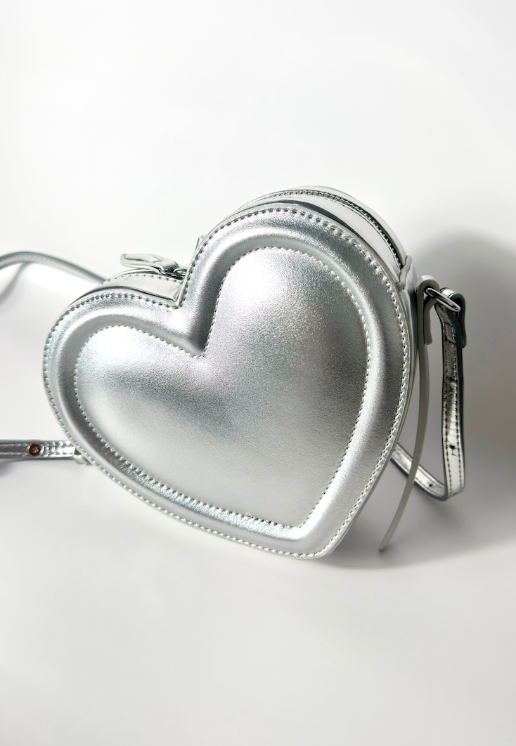 Metallic Silver heart