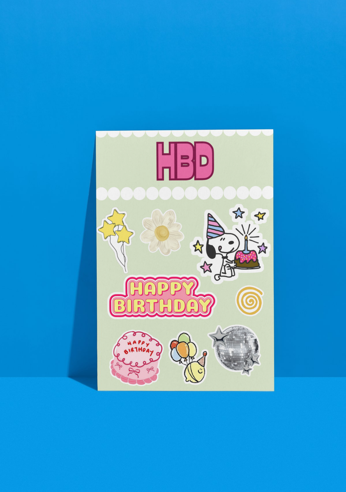 HBD Sticker Sheet
