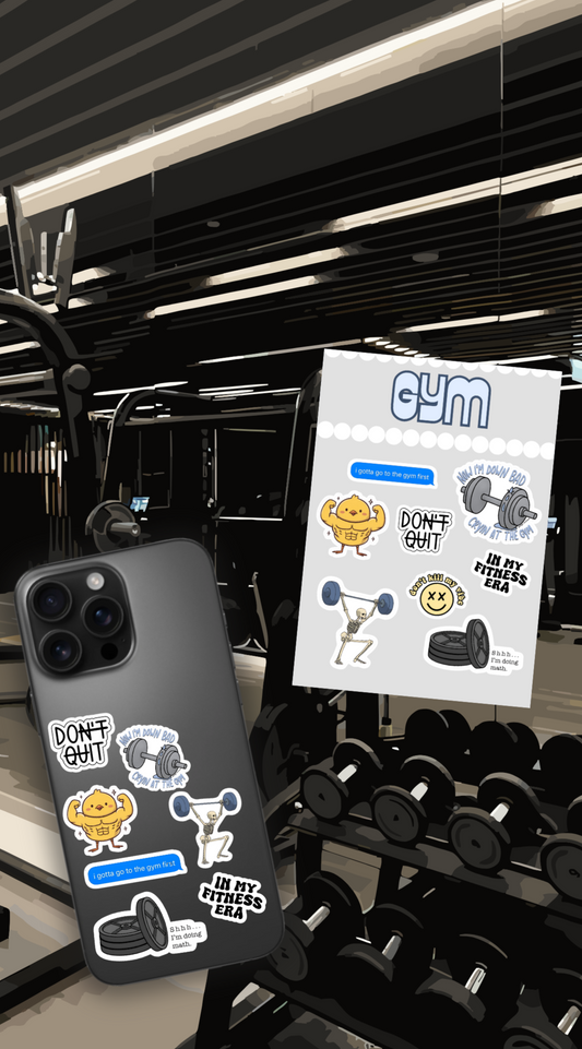 GYM Sticker Sheet