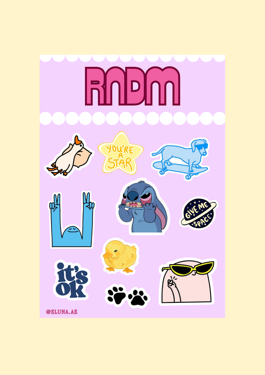 RNDM Sticker Sheet