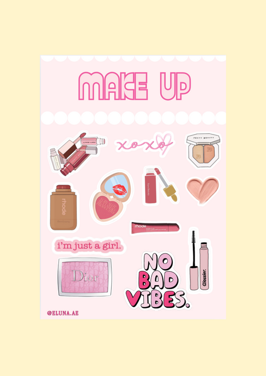 Make Up Sticker Sheet