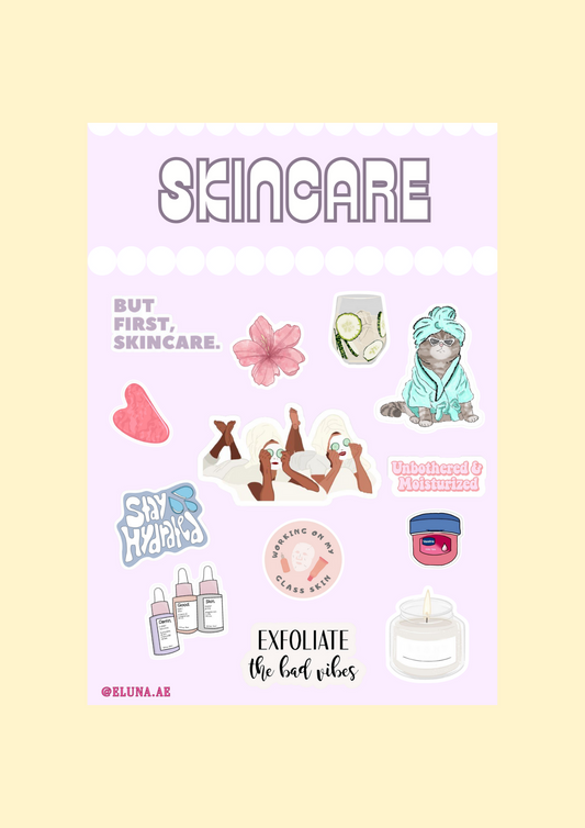 Skincare Sticker Sheet