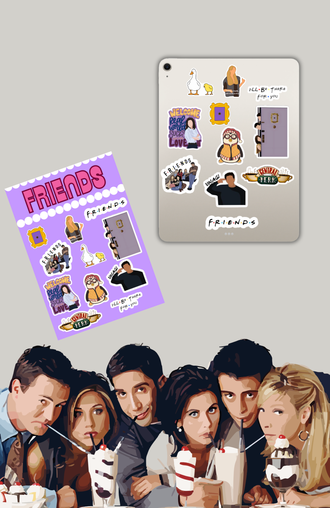 FRIENDS Sticker Sheet