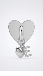 Heart Initial Phone Charm